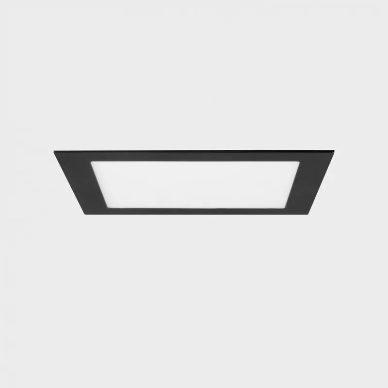 Akční Cena DISC SQ zapuštěné svítidlo s rámečkem černá 24 W 4000K PUSH - KOHL-Lighting