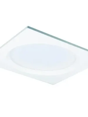 Bezpečná Platba Zápustné svítidlo LACUS SQUARE WHITE LED IP44 7W 3000K 686lm 105x105mm - KOHL-Lighting