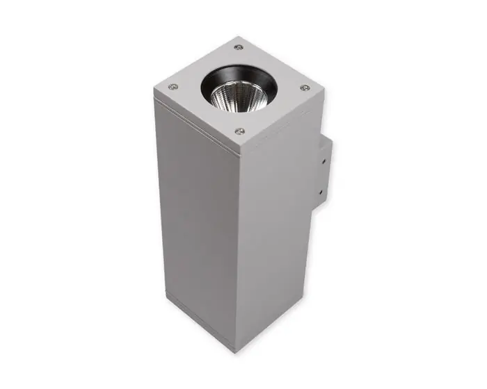 Dokud Zásoby Vydrží Nástěnné svítidlo Hammer hranaté černé LED 30,6W 3000K 100x100x270mm - KOHL-Lighting (starý kód: KHL K52301.BK)