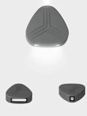 Tovární Cena Nástěnné svítidlo PRISMA DUE 138x143mm tamvě šedá 7W 3000K IP54 - KOHL-Lighting