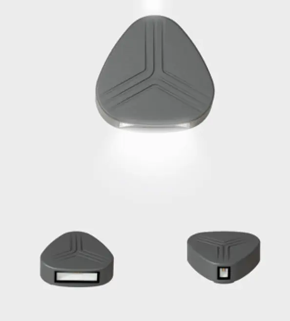 Nástěnné svítidlo PRISMA DUE 138x143mm tamvě šedá 7W 3000K IP54 - KOHL-Lighting Akce