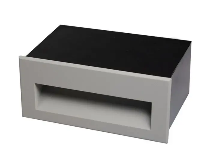 Zápustné venkovní nástěnné svítidlo MAILBOx černé LED 3,8W 3000K 137x87mm hranaté - KOHL-Lighting (starý kód: KHL K52100.BK) Oblíbený