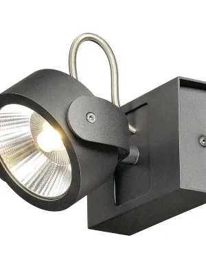 Značkový KALU nástěnné a stropní svítidlo 1x LED 3000K černé 60° - BIG WHITE (SLV)