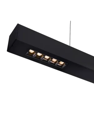 Akce Q-LINE PD, LED závěsné svítidlo, 1m, BAP, černá, 3000K - BIG WHITE (SLV)