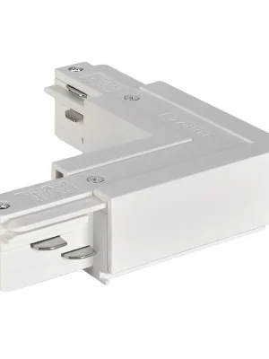 AKCE - Spojka L pro vysokonapěťovou 3fázovou lištu EUTRAC země vevnitř, bílá - BIG WHITE (SLV) Pouze Dnes