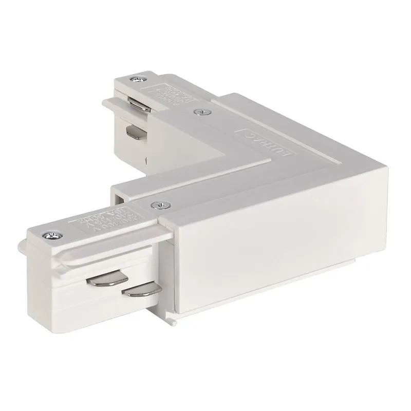 AKCE - Spojka L pro vysokonapěťovou 3fázovou lištu EUTRAC země vevnitř, bílá - BIG WHITE (SLV) Pouze Dnes