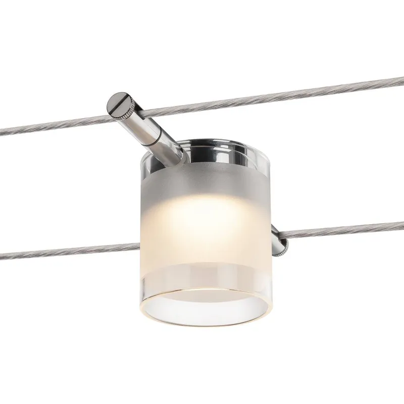 Akce UKONČENA VÝROBA Svítidlo s lanem COMET pro nízkonapěťový lankový systém TENSEO 2700K, chrom - BIG WHITE (SLV)