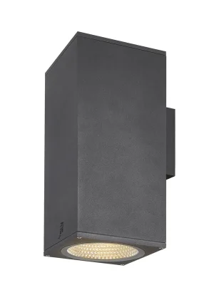Značkový ENOLA SQUARE UP/DOWN L Outdoor, nástěnné LED svítidlo, antracitové, CCT 3000/4000K - BIG WHITE (SLV)