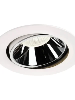Akce UKONČENA VÝROBA NUMINOS® MOVE DL XL vnitřní LED zápustné stropní svítidlo bílá/chrom 4000 K 20° otočné a výkyvné - BIG WHITE (SLV)