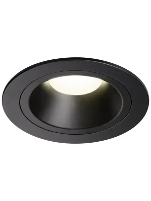 Akce UKONČENA VÝROBA NUMINOS® DL M vnitřní LED zápustné stropní svítidlo černá/černá 4000 K 55° včetně listových pružin - BIG WHITE (SLV)