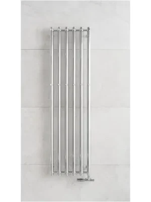 Koupelnový radiátor PMH Rosendal 420x950mm, Černá lesklá Ověřený