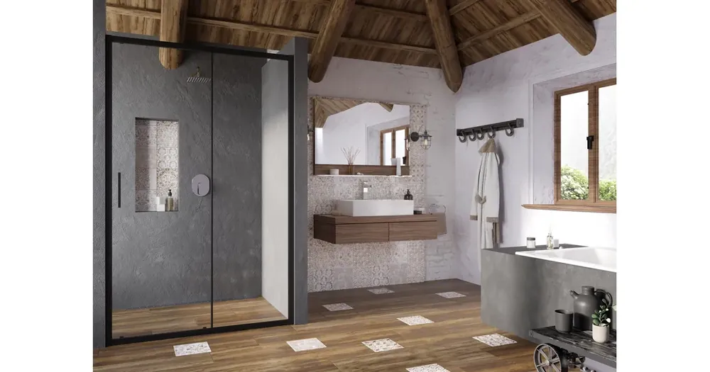 RAVAK Sprchové dveře BLSDP2-110 černá+Transparent Kup Teď