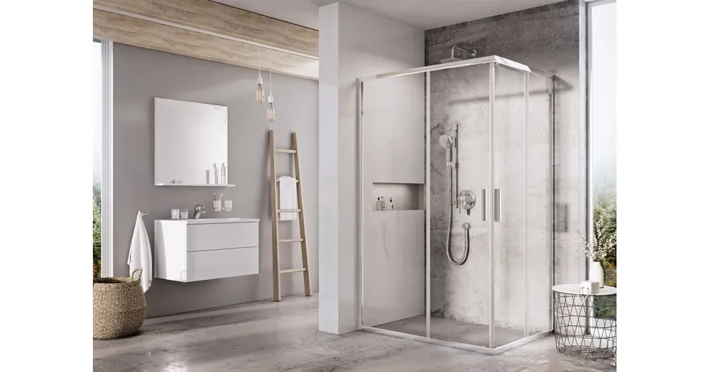 RAVAK Sprchové dveře BLSRV2K-80 lesk+Transparent Omezená Nabídka