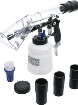 BGS Pneumatická čisticí pistole s kartáčovým a sacím nástavcem, 7dílná Výhodná Nabídka