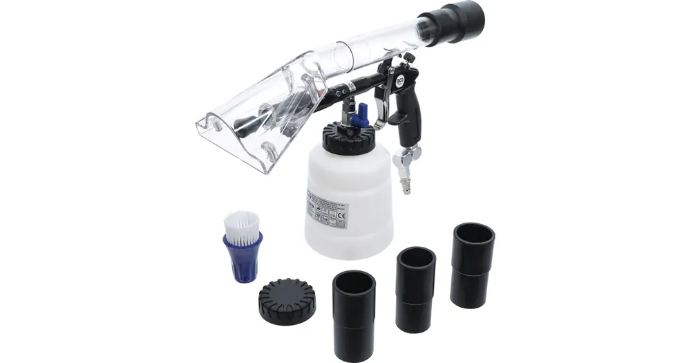 BGS Pneumatická čisticí pistole s kartáčovým a sacím nástavcem, 7dílná Výhodná Nabídka