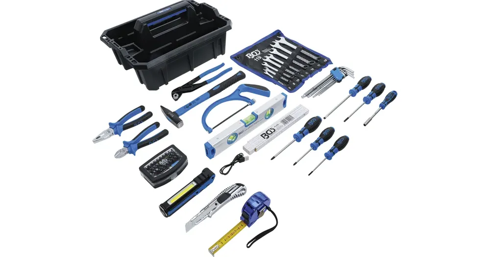 BGS Přenosný box na nářadí, plast, včetně nářadí, 66 dílná Must-Have