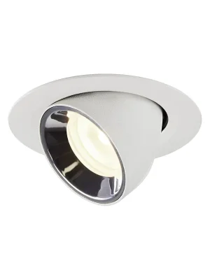 Akce UKONČENA VÝROBA NUMINOS® GIMBLE XS zápustné stropní svítidlo bílé/chrom 4000 K 55° - BIG WHITE (SLV)