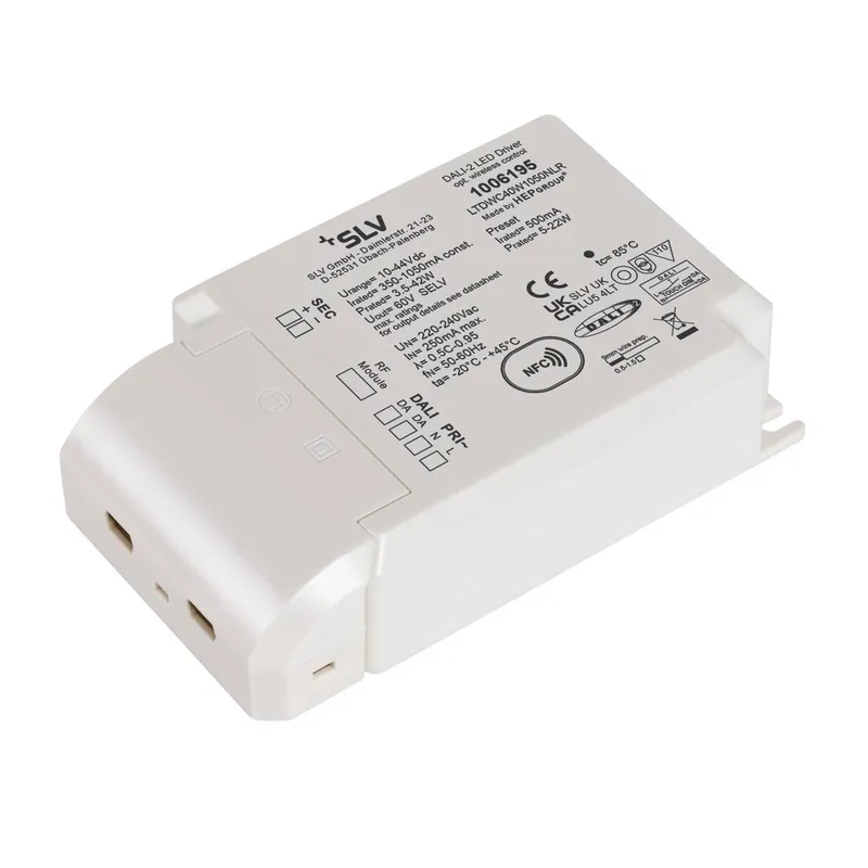 Akce LED driver 40 W 500 mA DALI stmívatelný s RF rozhraním LED driver bílý DALI - BIG WHITE (SLV)