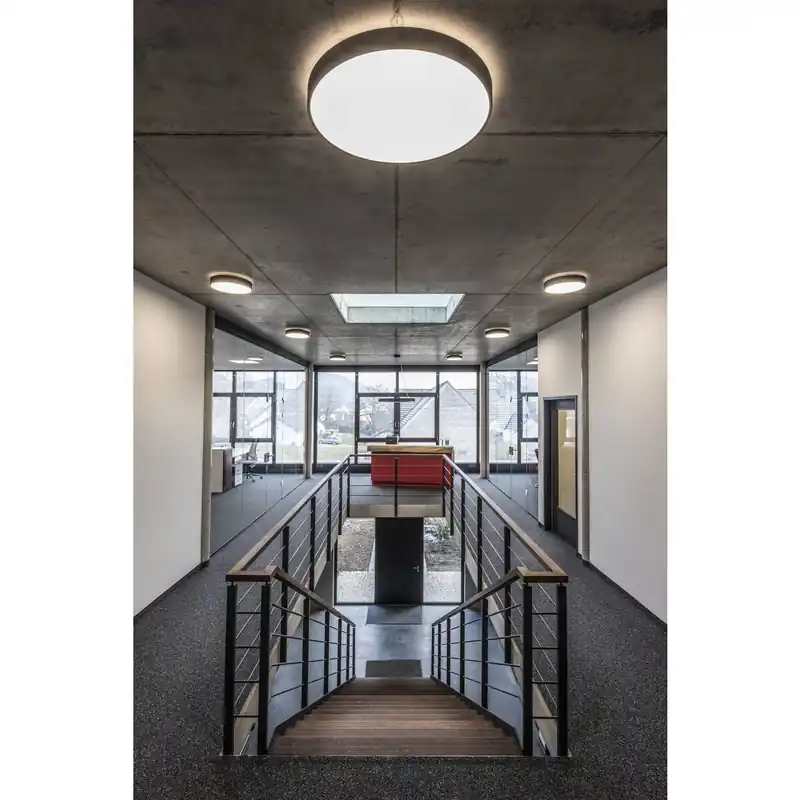 Zlevněný UKONČENA KARTA X - MEDO PRO 40 nástěnné a stropní nástavbové svítidlo, kulaté, 3000/4000K, 19W, DALI, Touch, UGR<19, DC, černá - BIG WHITE (SLV)