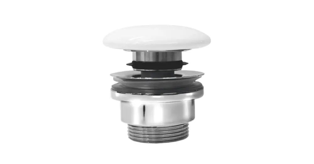 Akční Cena GSI GSI umyvadlová výpust 5/4“, click-clack, keramická zátka, 5-65mm, bílá ExtraGlaze