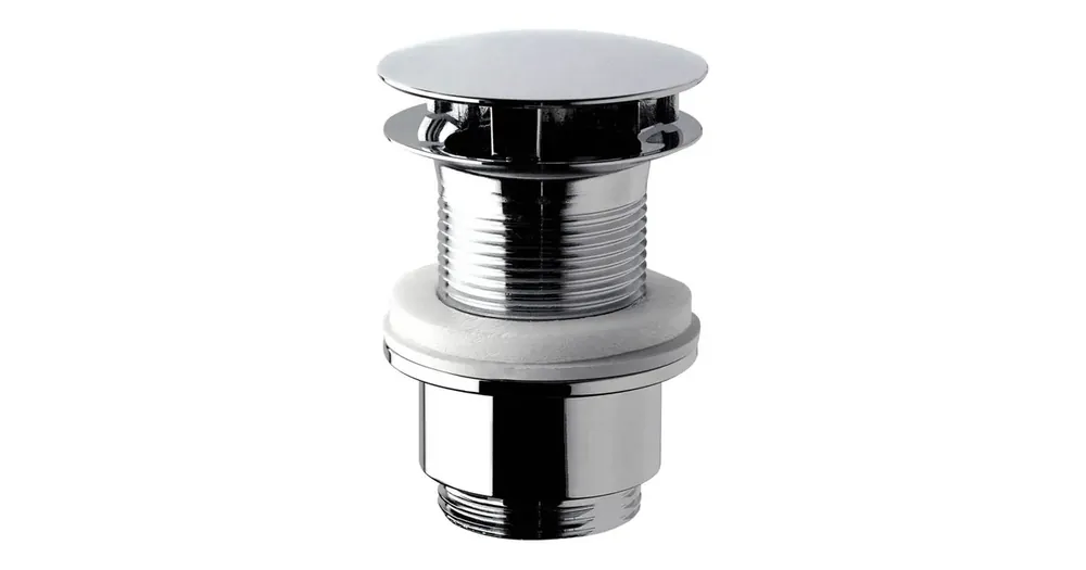 Značkový OMP TEA Umyvadlová výpust 5/4“, neuzavíratelná, velká zátka, 30-45mm, chrom
