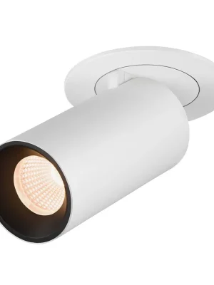 Zlevněný NUMINOS® PROJECTOR S stropní zápustné svítidlo, 2700 K, 40°, válcové, bílé/černé - BIG WHITE (SLV)