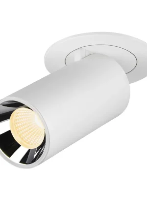 Akce NUMINOS® PROJECTOR S stropní zápustné svítidlo, 3000 K, 20°, válcové, bílé/chrom - BIG WHITE (SLV)