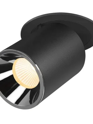 Značkový UKONČENA VÝROBA NUMINOS® PROJECTOR L stropní zápustné svítidlo, 3000 K, 20°, válcové, černé/chrom - BIG WHITE (SLV)