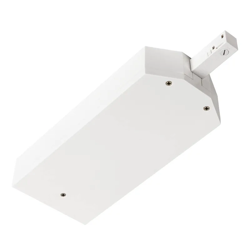 48 V TRACK kryt transformátoru vč. koncového napáječe vlevo DALI, bílý - BIG WHITE (SLV) Speciální Cena