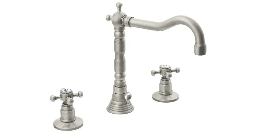 Akce SAPHO ANTEA tříprvková umyvadlová baterie s retro hubicí, s výpustí, nikl