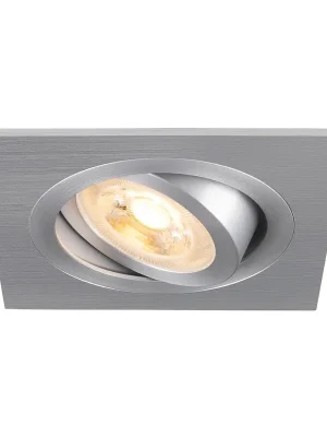 Akce NEW TRIA® 75 stropní vestavné svítidlo, čtvercové, max. 10W GU10, hliník - BIG WHITE (SLV)