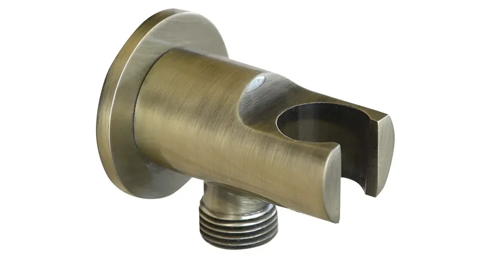 Značkový SAPHO Držák sprchy kulatý, pevný, s vyústěním, bronz