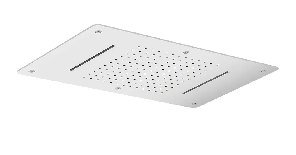 Značkový SAPHO Stropní sprcha do podhledu se dvěma kaskádami, 700x380mm, nerez lesk