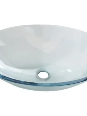 Akce SAPHO PURE skleněné umyvadlo na desku, 52x37,5cm, čirá