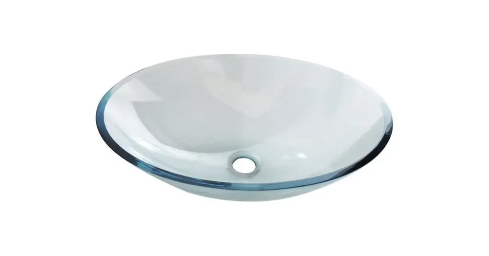 Akce SAPHO PURE skleněné umyvadlo na desku, 52x37,5cm, čirá