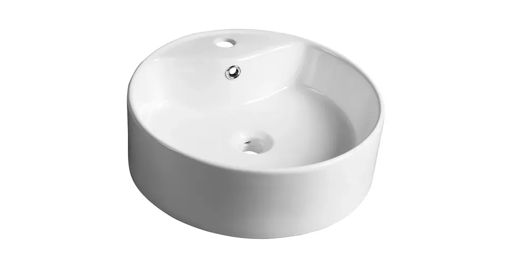 Zlevněný SAPHO YAKARTA keramické umyvadlo na desku, Ø 46cm, bílá