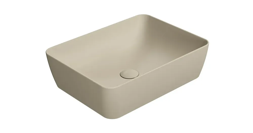 Akční Cena GSI SAND/NUBES keramické umyvadlo na desku 50x38cm, creta mat