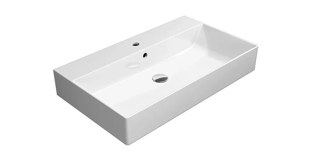 Akce GSI KUBE X keramické umyvadlo 80x47cm, bílá ExtraGlaze