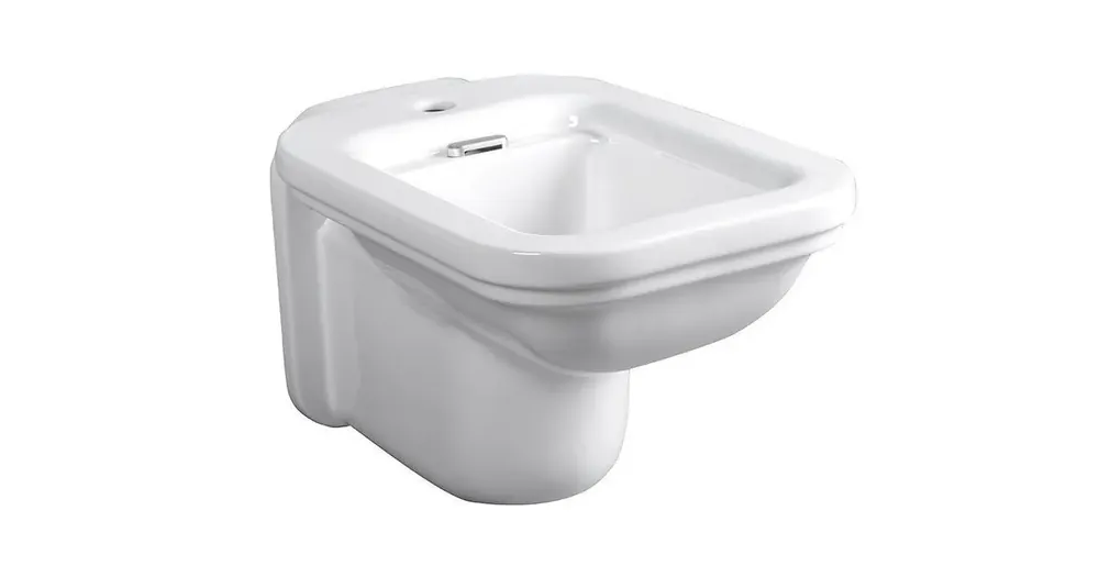 Značkový KERASAN WALDORF bidet závěsný 37x55cm, bílá