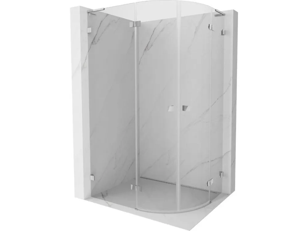 MEXEN/S - Lunar L sprchový kout čtvrtkruh křídlový levá 100 x 90, transparent, chrom 833L-100L-090P-01-00 Výprodej