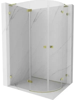 MEXEN/S - Lunar L sprchový kout čtvrtkruh křídlový levá 100 x 90, transparent, zlato 833L-100L-090P-50-00 Kup Teď