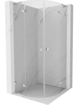 MEXEN/S - Lunar L sprchový kout čtvrtkruh křídlový 100 x 100, transparent, chrom 833L-100L-100P-01-00 Expresní Doručení