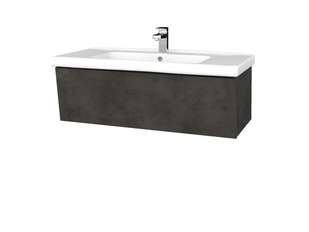 Koupelnová skříňka INVENCE SZZ 100 (umyvadlo Harmonia) - D16 Beton tmavý / D16 Beton tmavý Horká Nabídka