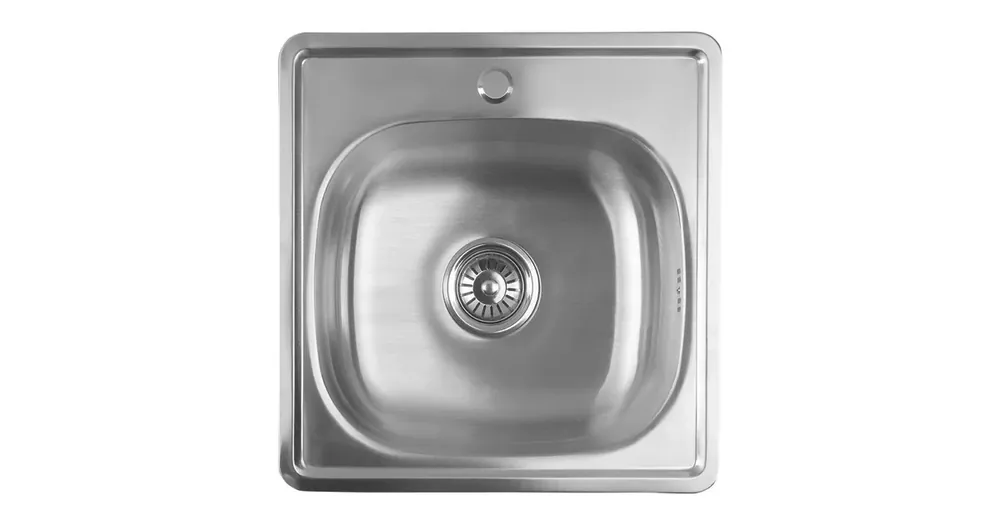 Značkový AQUALINE Nerezový vestavný dřez 48x18x48cm