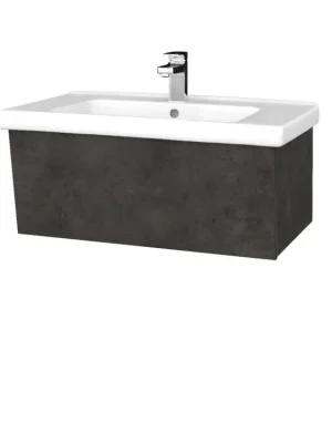 Koupelnová skříňka INVENCE SZZ 80 (umyvadlo Harmonia) - D16 Beton tmavý / D16 Beton tmavý Výprodej