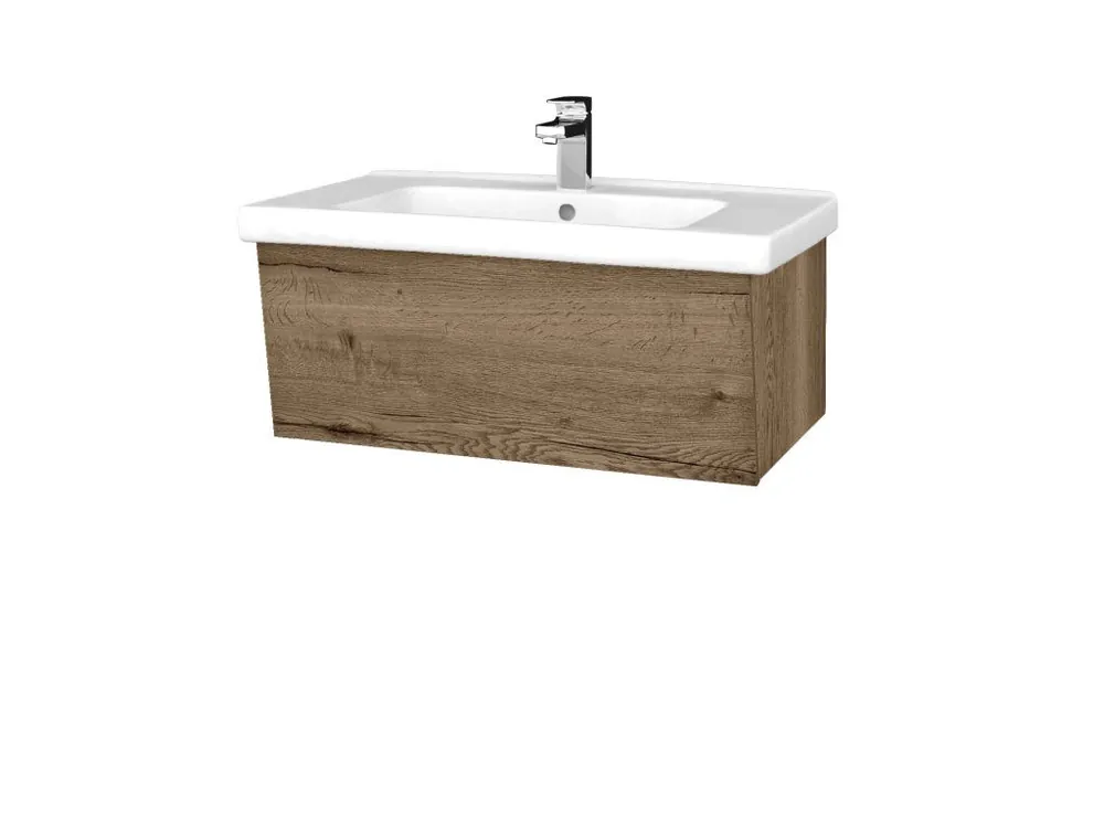 Pouze Dnes Koupelnová skříňka INVENCE SZZ 80 (umyvadlo Harmonia) - D21 Tobacco / D21 Tobacco