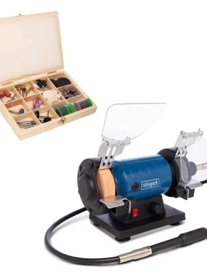 Scheppach HG 35 - dvoukotoučová bruska - leštička se systémem Flexidrive Cenový Hit