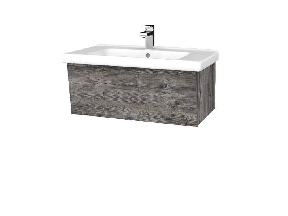 Koupelnová skříňka INVENCE SZZ 80 (umyvadlo Harmonia) - D10 Borovice Jackson / D10 Borovice Jackson Výprodej