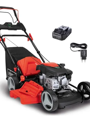 Scheppach MS 150-46 E - multifunkční travní sekačka 4v1 s pojezdem a elektrostartem Aktuální