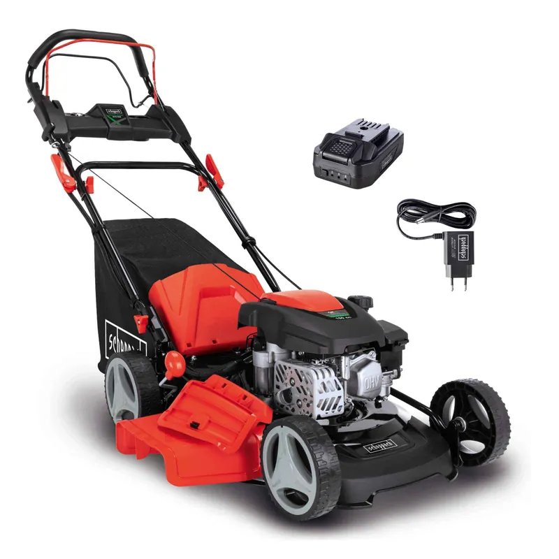 Scheppach MS 150-46 E - multifunkční travní sekačka 4v1 s pojezdem a elektrostartem Aktuální